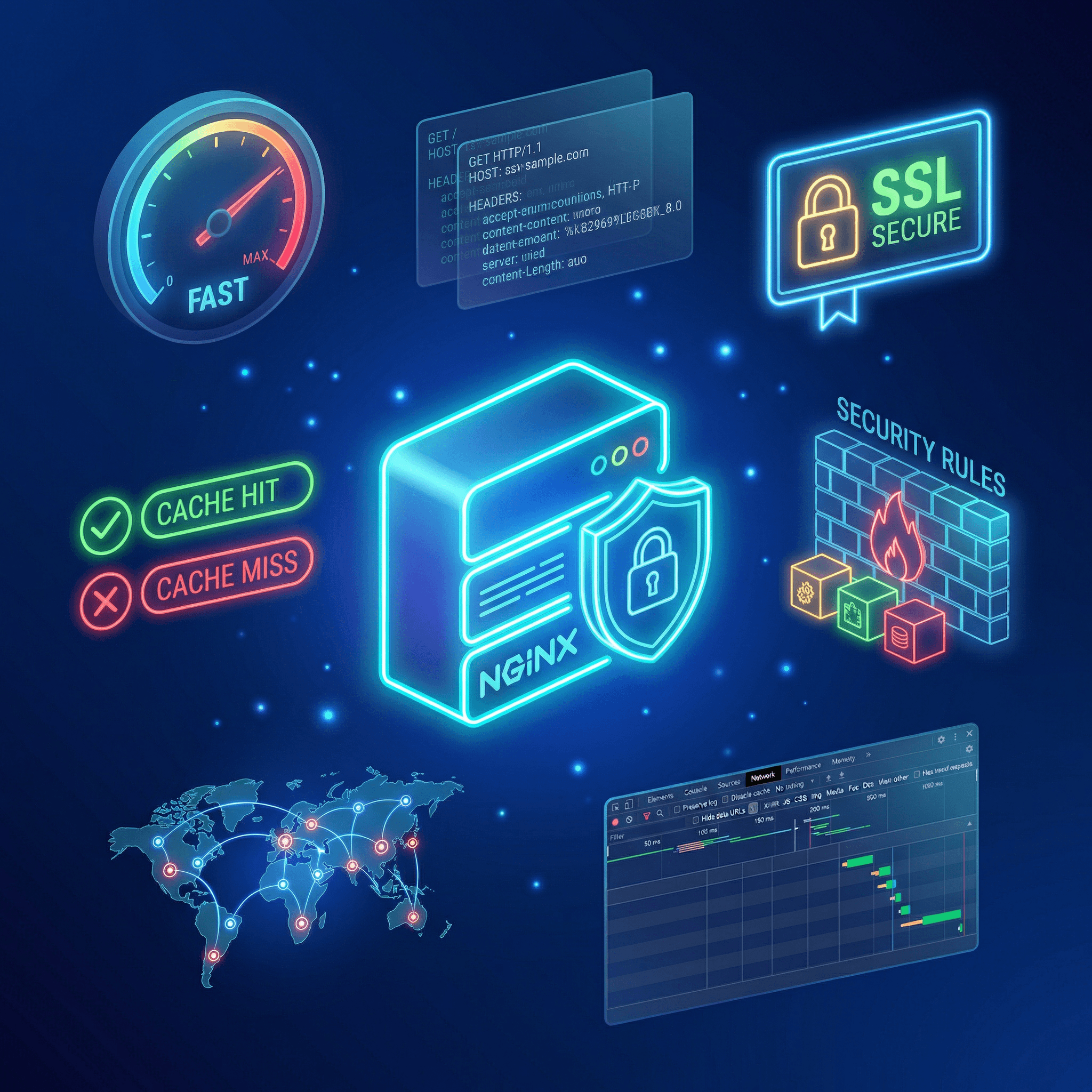 Nginx для Next.js: кэширование, security headers и оптимизация за 30 минут