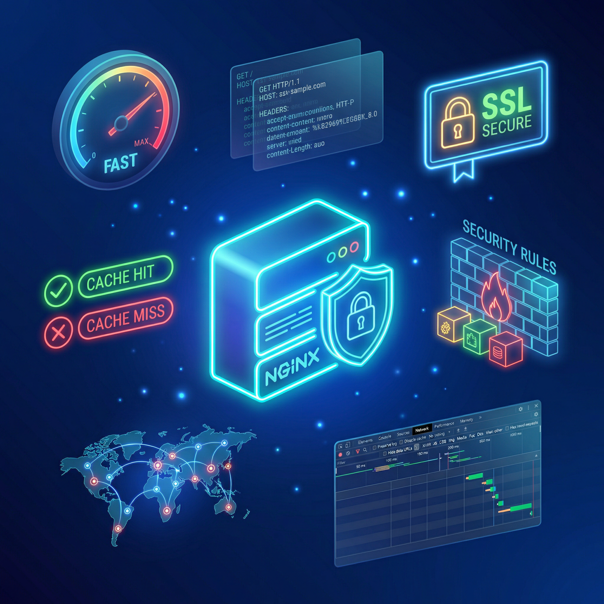 Nginx для Next.js: кэширование, security headers и оптимизация за 30 минут